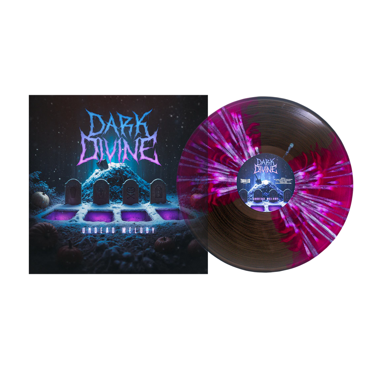 Dark Divine - “Undead Melody” Purple & Black Butterfly w/ Blue