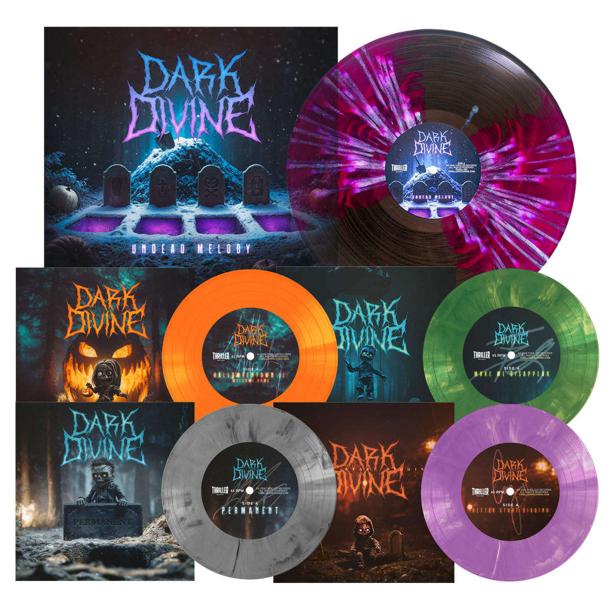 Dark Divine – “Undead Melody” Reaper's Signature Vinyl Bundle Dark Divine – “Undead Melody” Reaper's Signature Vinyl Bundle