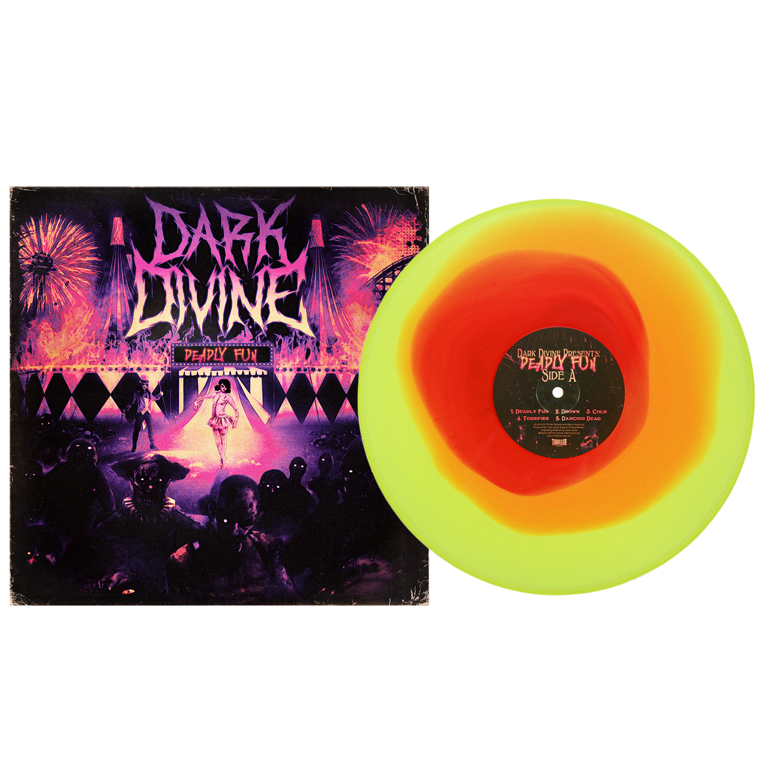Dark Divine - “Deadly Fun” Harvest Moon Color In Color Vinyl