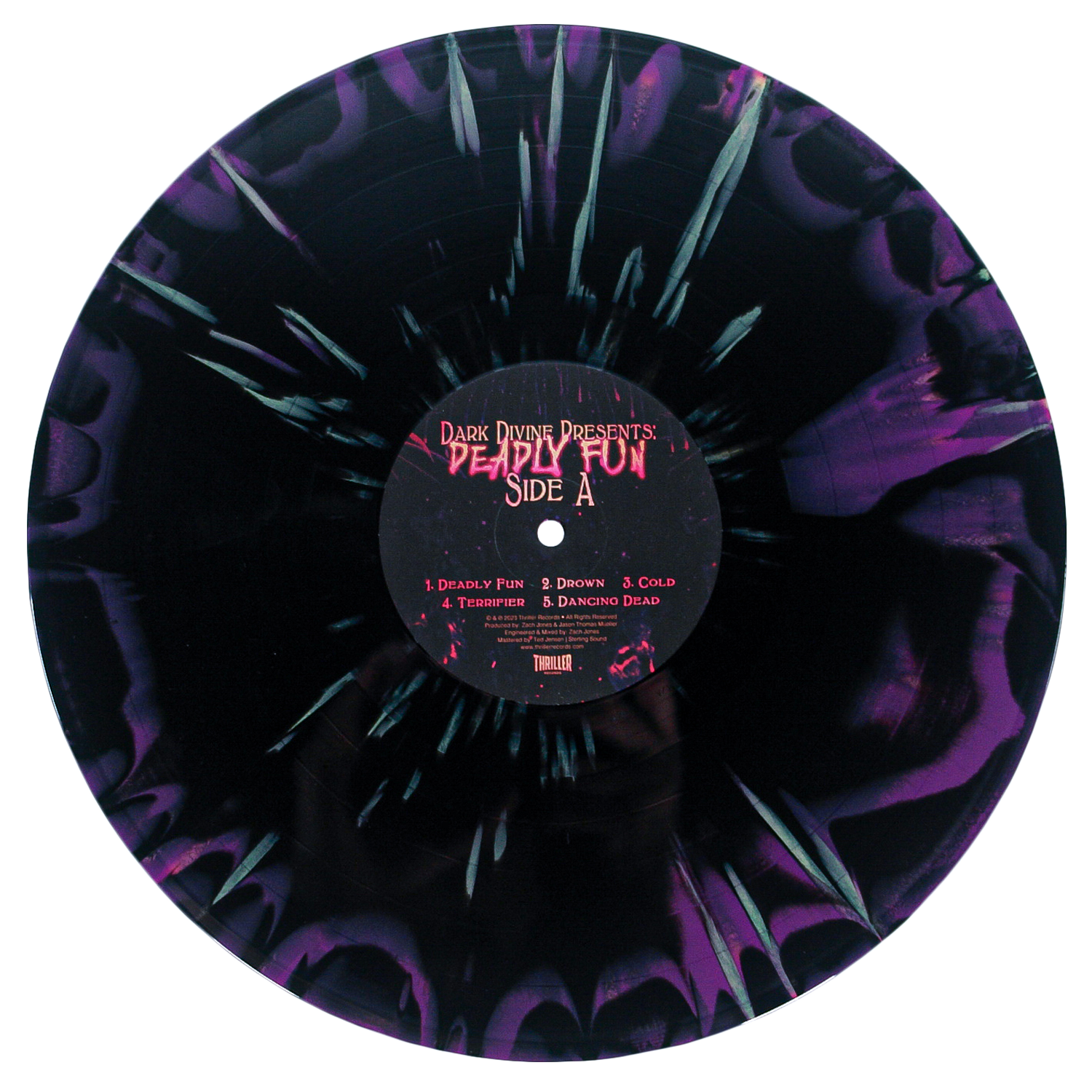 Dark Divine - “Deadly Fun” Purple Smush w/ Yellow Splatter Vinyl Dark Divine - “Deadly Fun” Purple Smush w/ Yellow Splatter Vinyl