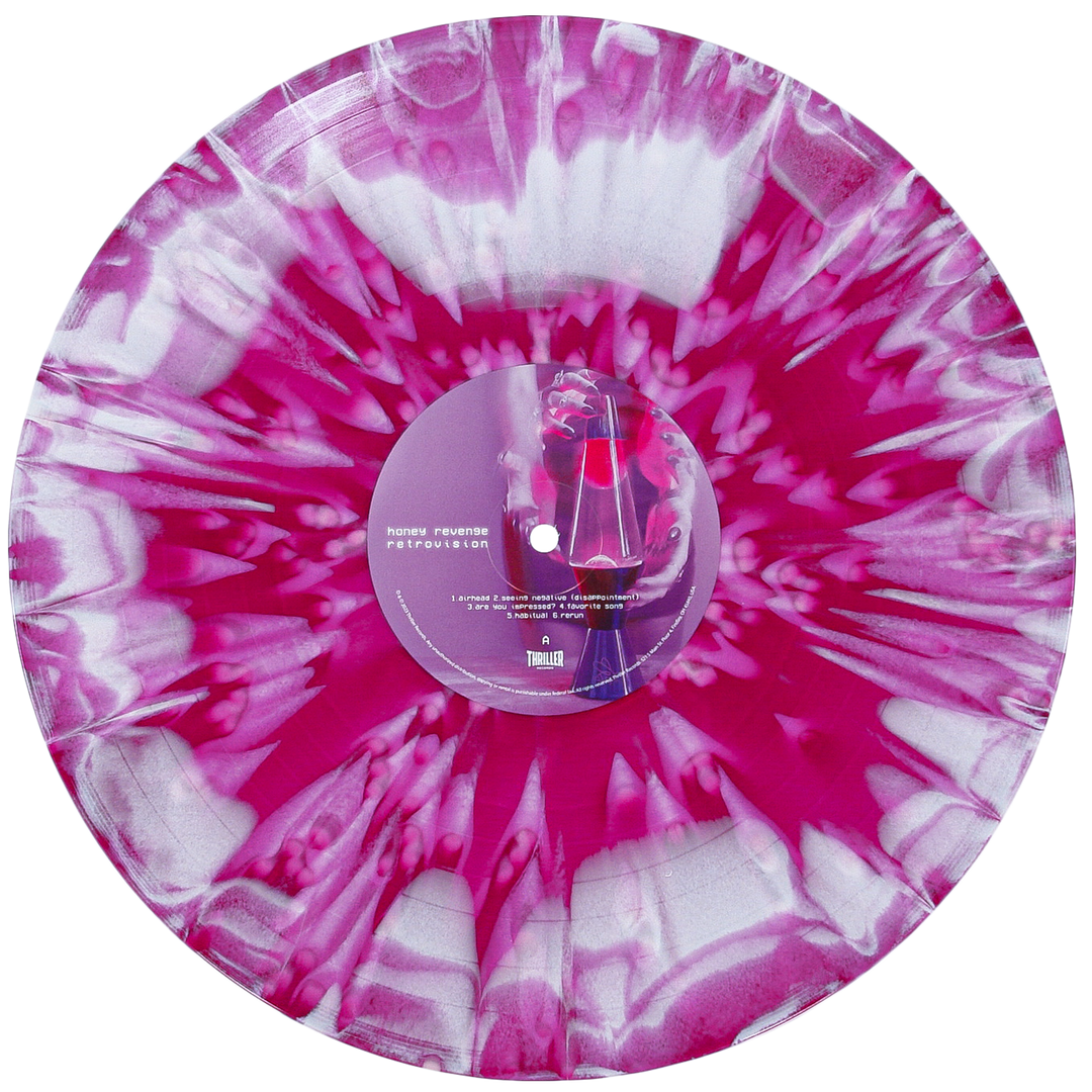 Honey Revenge - “Retrovision” Purple Smush w/ Pink Splatter Vinyl