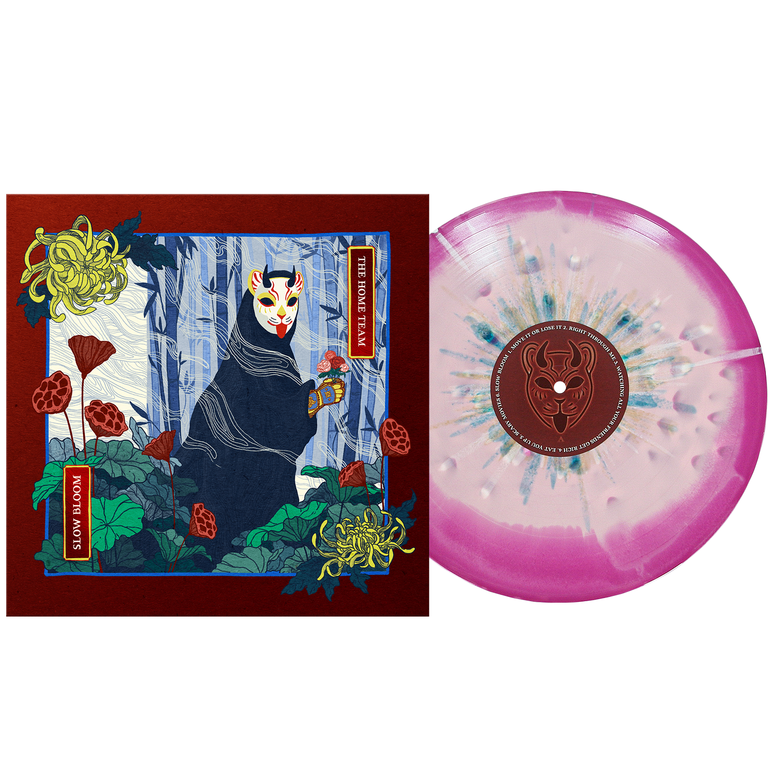 the  Team Slow Bloom レコード LP The Home Team - “Slow Bloom (Deluxe)” Royal Purple Smush w/ Tri